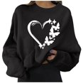 thumbnail image 1 of Gibobby Sudadera oversize mujer Sudadera Deportiva con Capucha Sudadera para Mujer(Negro,XL), 1 of 5