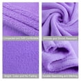 thumbnail image 2 of Soft Flannel Fleece Throw Blanket, 50" x 60", Light Purple, 1 Piece, 2 of 2
