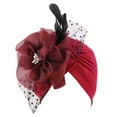thumbnail image 1 of Foulard Rouge pour Femmes Cancer Chapeau Foulard Turban Enveloppe Turban Chapeaux Couvre-Chef, 1 of 3