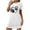 White, variant on Censtreet Tshirt Nightgowns for Women Slub-Knit Sleepshirt Soft Night Gown Casual Sleepwear Night Shirt