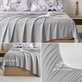 thumbnail image 4 of Davulos King Size Comforter Sets 7 Pieces Bed in a Bag Purple Floral Bed Set Soft Microfiber Complete Bedding Sets for Women Bedroom Decor, 4 of 8