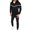 Black, variant on DDAPJ pyju 2 Piece Fashion Outfits for Men Clearance Sales,Zip Up Drawstring Hoodie Jacket Stretch Sweatpants Relaxed Fit Casual Tracksuits Stripe Patchwork Hooded Sweatsuit Sets