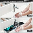 thumbnail image 5 of Halloween Black Cat Funny Sink Splash Guard for Faucet 2 Packs Faucet Absorbent Mats, Spooky Night Castle Faucet Handle Drip Catcher Quickly Drying Mat for Kitchen Counter Bathroom, 30"x5.5", 5 of 7