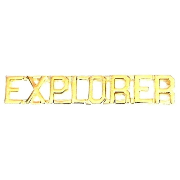 EXPLORER Die Struck Letters, 2 Posts  Clutch Backs, Pairs, 1/4 High