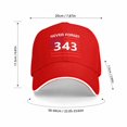 thumbnail image 3 of WULMLEO 911 Hat Never Forget 343 Cap 9/11 Memorial Embroidered Caps Women Men American Flag Patriotic Baseball Hats A One Size, 3 of 6