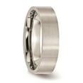 thumbnail image 4 of Solid Stainless Steel Flat 6mm Matte Brushed Finish Plain Classic Wedding Band Ring Comfort-Fit Size 9.5, 4 of 7