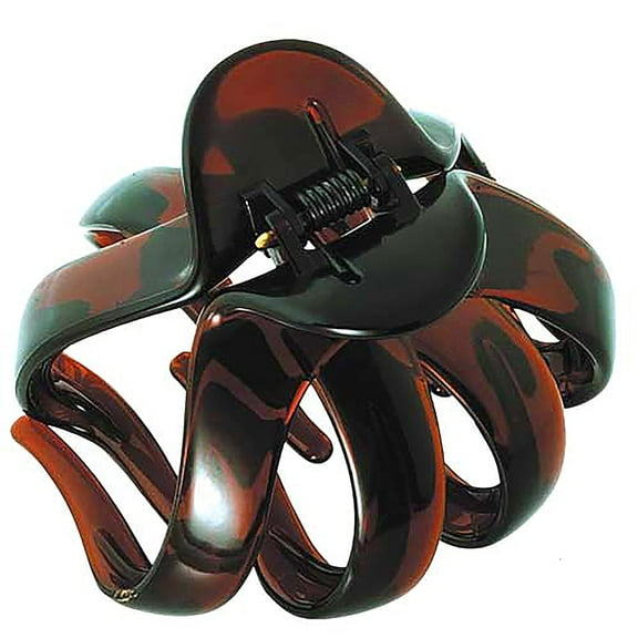Camila Paris AD704 French Octopus Hair Clip for Women Thick Hair for Long Curly Wavy Hair, Girls Hair Claw Clips, Durable Styling Big Claw Clip for Thick Hair, Strong Hold No Slip Grip, Made in France