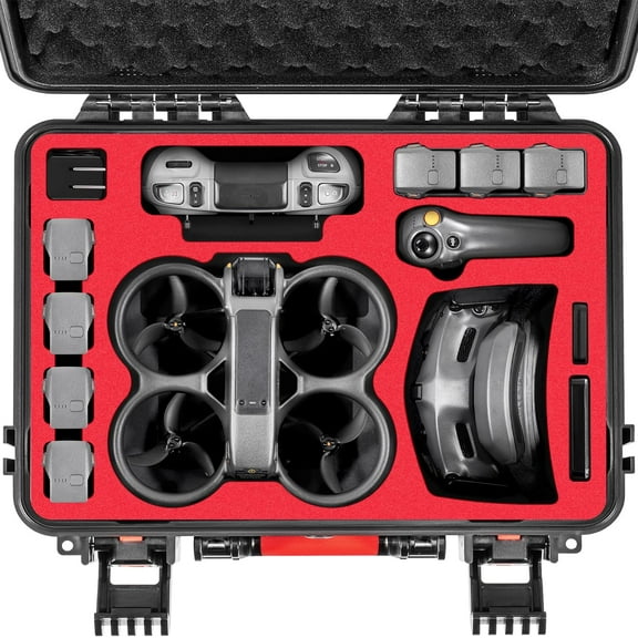 Gaekol Avata 2 Waterproof Case Hardshell Case Shockproof Case For DJI AVATA 2, Drone Accessories Box For DJI AVATA 2 Fly More Combo Goggles 3 Accessories