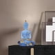 thumbnail image 3 of 2x estatua de Buda meditando, estatuil, escultura, decoración para el hogar y oficina, manualidades azules Baoblaze Estatua de Buda de resina, 3 of 8