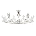 thumbnail image 1 of Shisuyan Rhinestone Tiara Silver 1Pc 5.1x2.2in, 1 of 9