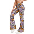 thumbnail image 2 of Savings EGNMCR Flare Leggings for Women Yoga Pants Print High Waisted Flare Leggings Bootcut Casual Bell Bottom Dress Wide Leg Yoga Pants, 2 of 9