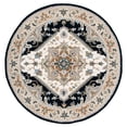 thumbnail image 2 of Safavieh Heritage York Oriental Wool Area Rug, Beige/Navy, 6' x 9' Oval, 2 of 11