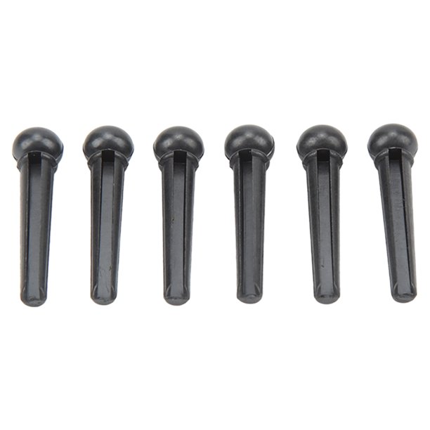 Juego de pasadores para puente de guitarra Bling Bling 6 piezas color Negro