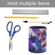 thumbnail image 5 of Jude Bellingham-theme Cylinder Pen Holder Pencil Organizer with Flannel Lining PVC Leather Material Cardboard Base for study work 10*8CM, 5 of 6