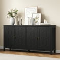 thumbnail image 5 of Heynemo 60" Sideboard with Storage, Accent Buffet Cabinet with Adjustable Shelves, Perfect for Entryway, Living Room, Dining Room, Bedroom, Black, 5 of 10
