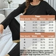 thumbnail image 6 of MecTo Women Pajamas Sets, Lady Solid Long-Sleeved PJ, 2 piece, Size S, 6 of 9