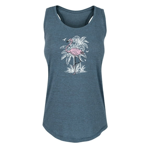 Instant Message - Vintage Flamingo - Women's Racerback Tank