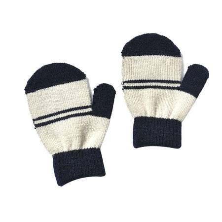 

1111Fourone 1 Pair Toddler Mittens Supple Boys Girls Fingers Covers Hands Warming Cover Thermal Kids Mitts for Outdoor