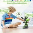 thumbnail image 3 of YOPTOP Jouets Robot pour Enfants Garçon Jouet RC à Détection de Gestes Interactif Enregistrable Programmable Robot Cadeau pour Garçons Filles Âgés de 5-7, Vert, 3 of 7