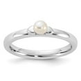 thumbnail image 3 of Auriga 925 Sterling Silver FW Cultured Pearl Ring for Women Size- 7, 3 of 6