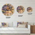 thumbnail image 4 of Designart 'Old Wooden White House In Country Side Village During Afternoon Glow' Traditional Wood Wall Clock, 4 of 5
