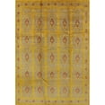 thumbnail image 1 of Ahgly Company Machine Washable Indoor Rectangle Industrial Modern Yellow Area Rugs, 4' x 6', 1 of 7