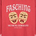 thumbnail image 2 of Instant Message - Fasching Masks  - Women's Lightweight French Terry Pullover, 2 of 6