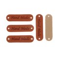 thumbnail image 4 of 20x Etiqueta de Cuero PU Hecha a Mano Etiqueta en Relieve Adorno Accesorios de Ropa - marrón, 45x12x1mm Sunnimix Etiquetas de etiqueta hechas a mano, 4 of 8