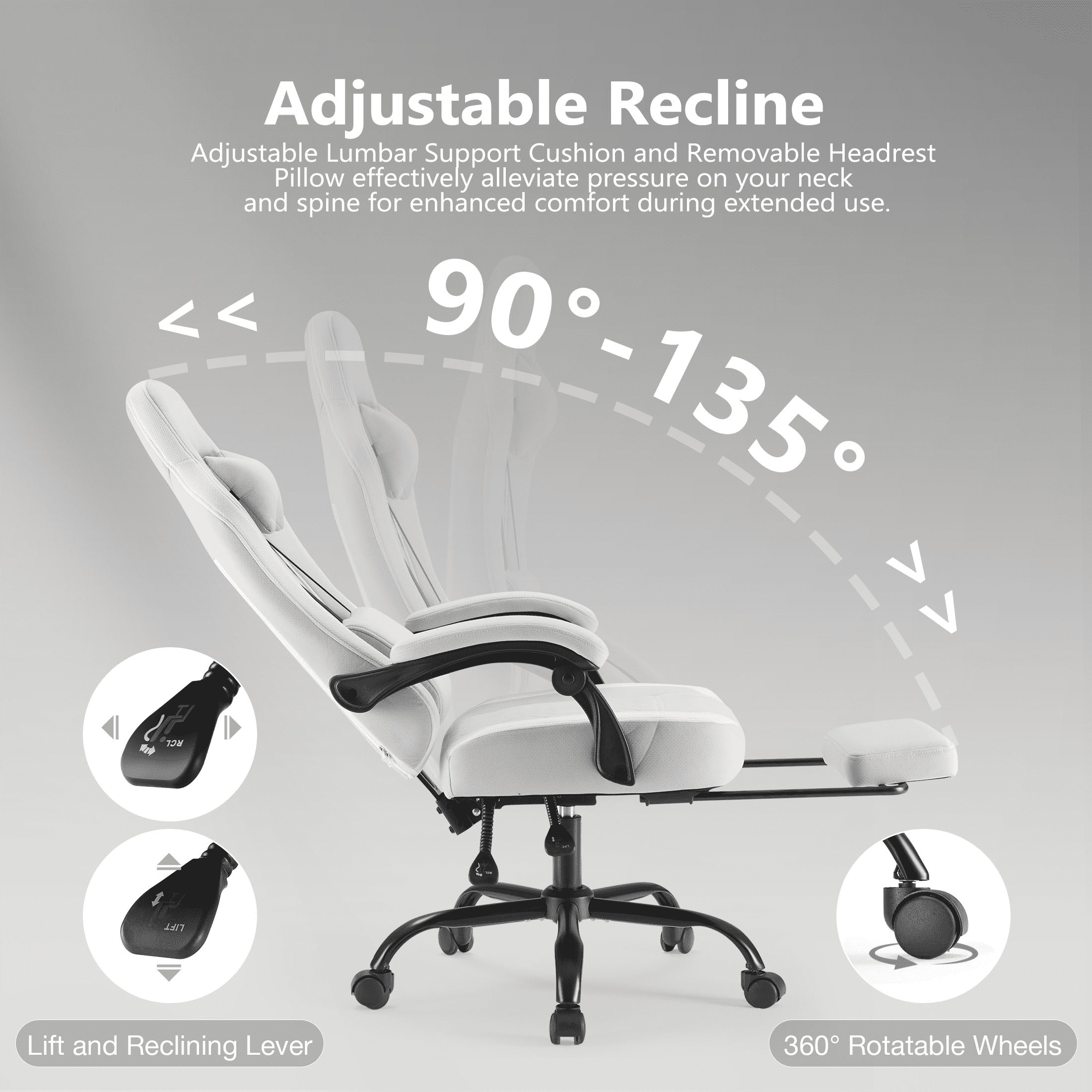 MAYEERTY Criss Cross Legged Office Seating, Armless Wide Seat with Wheels, Swivel Height-Adjustable Comfy Chair