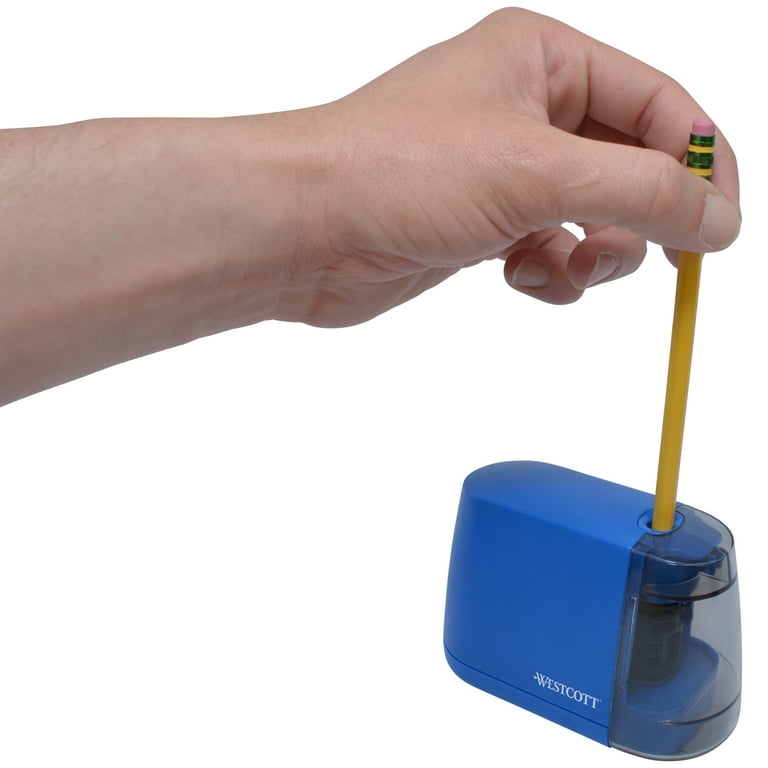 Westcott IPoint Mini Manual Pencil Sharpener - Assorted Colors, Compact Size For Standard & Large Pencils