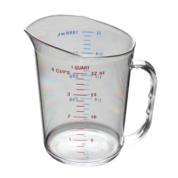 Thunder Group PLMC032CL, 1Quart Polycarbonate Measuring