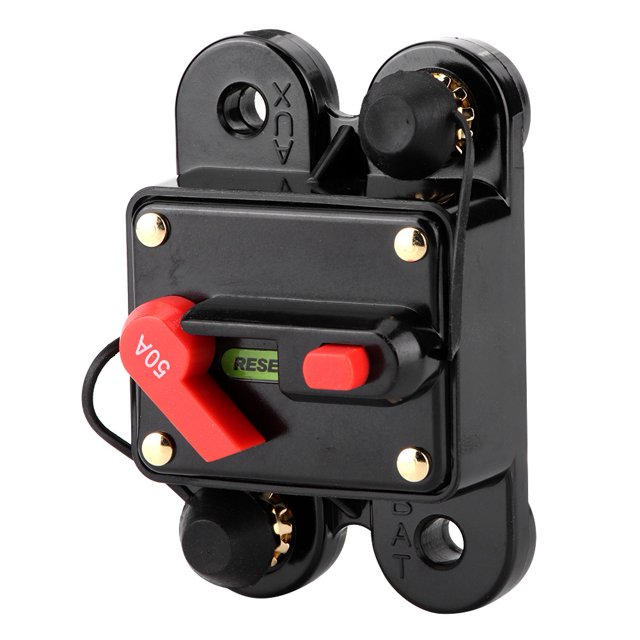 Disyuntor Automático Disyuntor De Reinicio De Audio Disyuntor De Reinicio Disyuntor De Reinicio De Audio Portafusibles Auto Audio Restablecimiento Manual Automático Portafusibles ANGGREK Otros