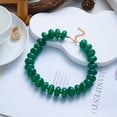 thumbnail image 5 of NICKSUN Vibrant Dopamine Color Resin Beaded Choker Necklace, Smooth Flat Round Disc Collarbone Statement Necklace, Minimalist Summer Vacation Stackable Jewelry, 5 of 7