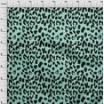 thumbnail image 3 of oneOone Cotton Silk Aquamarine Fabric Leopard Animal Skin Dress Material Fabric Print Fabric By The Yard 42 Inch Wide, 3 of 4