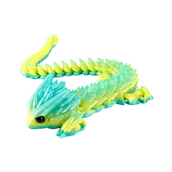 Luoshdecor 3D Printed Dragon Flexible Flying Dragon Gradient Dragon Toy for Desk Home Decoration,11.8 in