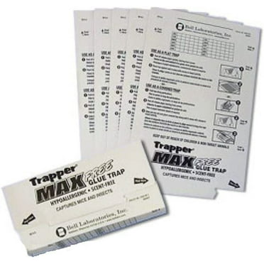 Trapper Max Free Mouse Glue Traps-mice Glue Traps for Catching Mice-(box of 72)