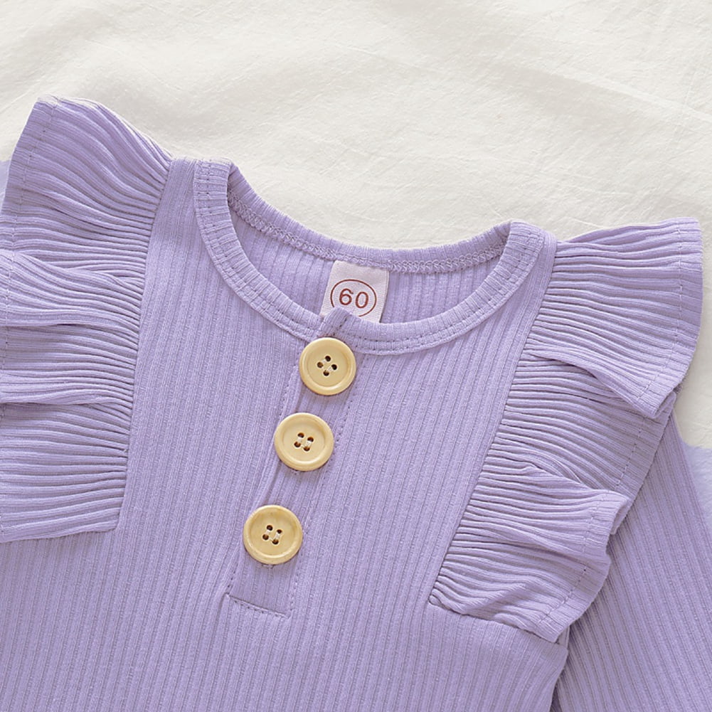 Actoyo Newborn Infant Baby Girl Romper Bodysuit One-pieces Outfits Clothes 0-18M