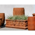 thumbnail image 6 of DAVYLINE Heavy Duty Large Cement Planter Box - Vintage Lion Head Concrete Rectangular Planter - 42.5" L. x 19" W. x 14.5" H. Rust Color, 6 of 6
