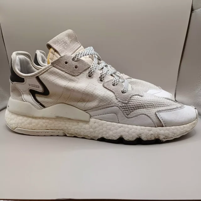 Size 10.5 Ad-id-as Mens Nite Jogger Boost EE6255 White Running Shoes Sneakers