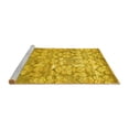 thumbnail image 2 of Ahgly Company Machine Washable Indoor Rectangle Abstract Yellow Contemporary Area Rugs, 2' x 3', 2 of 4