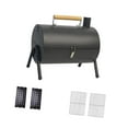 thumbnail image 4 of Parrilla de carbón portátil, pequeña, ideal para picnic, hogar, jardín y balcón. Negro, 4 of 9