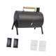 thumbnail image 4 of Parrilla de carbón portátil compacta, pequeña, con bisagras, resistente, para exteriores Negro, 4 of 9