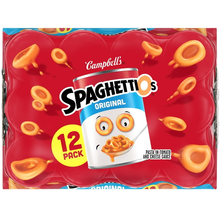 SpaghettiOs Original Canned Pasta, Healthy Snack for Kids and Adults, 22.4  OZ Can (Pack of 12)