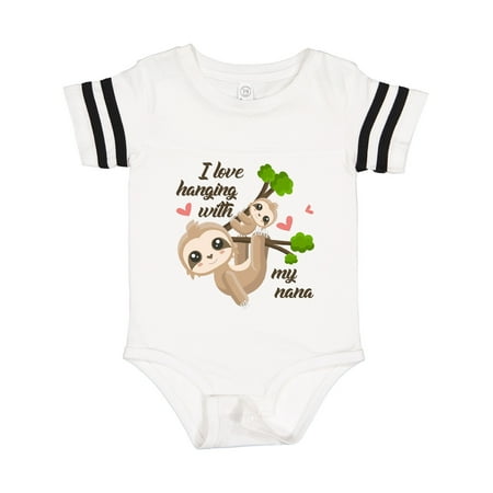 

Inktastic Hanging with My Nana Gift Baby Boy or Baby Girl Bodysuit