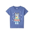 thumbnail image 2 of Holiday Bluey Toddler Boys Graphic Tee with Short Sleeves, Sizes 12M-5T, 2 of 4