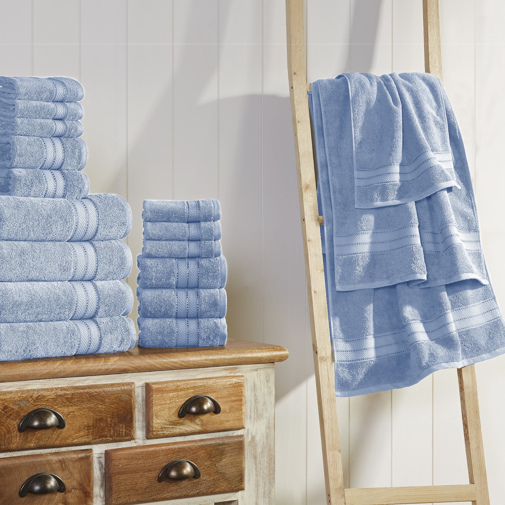 Modern Threads Spunloft™ 18 Piece Luxury Adult Bath Towel Set, Blue