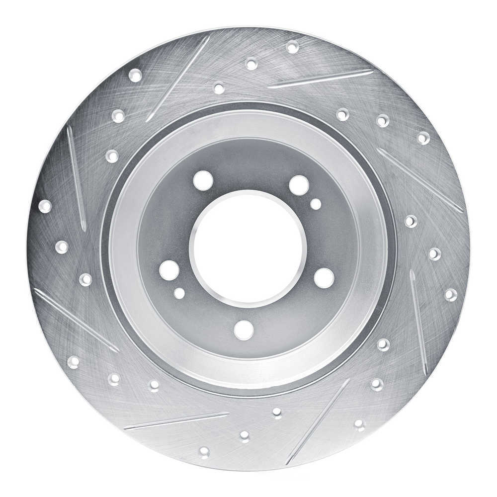Dynamic Friction Company 631-03065R DFC Brake Rotor - Drilled And Slotted - Silver