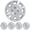 Silver, variant on BDK 4-Pack Premium 16" Wheel Rim Cover Hubcaps OEM Style Replacement for Ford E150 E250 E350 Econoline F-150 F-250 F-35 F-250 F-350, Snap On Car Truck SUV Hub Cap - 16 Inch Set