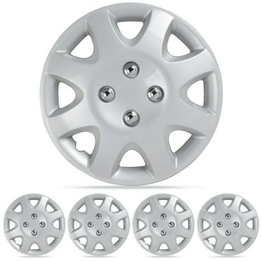 (4-Pack) BDK Premium Hubcaps 14" Wheel Rim Cover Hub Caps OEM Style Replacement Snap On Car Truck SUV - 14 Inch Set