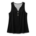 thumbnail image 4 of Yourumao Sleeveless Henley Shirts for Women Button Up Tank Tops Sleeveless Solid Casual Tshirts Summer Going Out Tanks, 4 of 6